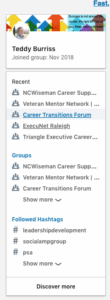 LinkedIn Group Navigation