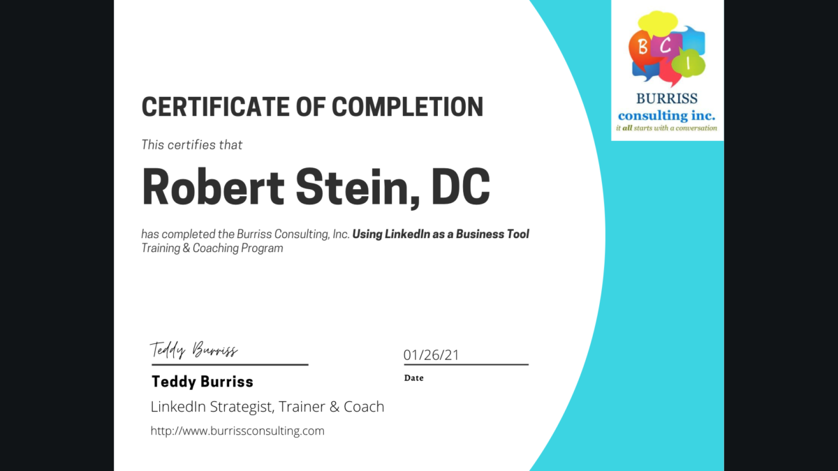 Using LinkedIn as a Business Tool Certification